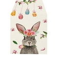 thumbnail image 2 of Easter Table Runner，Easter Table Runner Festive Bunny Egg Small Print Vintage Easter Decoration Linen Tablecloth Easter Home Decor，1×Table Runner Clearance, 2 of 4