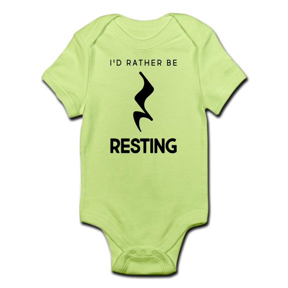 CafePress - I'd Rather Be Resting - Baby Light Bodysuit