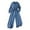 B-49Blue1, variant on MEZZALL Child Stylish Girls Long Sleeve Romper Jumpsuit With Lapel Collar And Waist Ties For Autumn Fashion Elegant Onesie For Toddler Kids One-Pieces Holiday O-Neck Dailywear Cozy