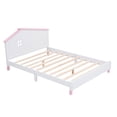 thumbnail image 5 of 3-Pieces Bedroom Sets Full Size Platform Bed with Nightstand and Storage dresser,White&Pink 23AAH, 5 of 9