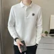 thumbnail image 2 of Polos de otoño coreanos para hombre, 100℅ de algodón, nuevos, de alta calidad, sudaderas para hombre, ropa de calle, jersey de manga larga de marca de ajuste regular, 2 of 5