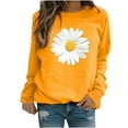 thumbnail image 2 of Babysbule Womens Tops Long Sleeve Winter Womens Casual Tops Ladies Daisy Print Sweatshirt Blouse Tee Sweater, 2 of 3
