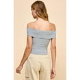 thumbnail image 3 of Off Shoulder Ribbed Top, 3 of 4