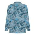 thumbnail image 5 of Mens Turndown Half Zipper Colorful Digital Print Long Sleeve Blouse, 5 of 6