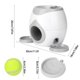thumbnail image 2 of Dog Toys Automatic Pet Feeder Interactive Fetch Tennis Ball Falls And Rolls Out Launcher Training Accessories zhangmengya LED, 2 of 2