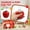 A001- Multicolor, variant on Red Apple Shaped Squeeze Stress Toy, 2.5inSilicone Sensory Squeeze, Slow Rising Design, Office Desk Squeeze Toys, 1 Pc