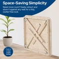 thumbnail image 2 of Stakmore Classic Straight Edge Solid Wood Folding Card Table, Unfinished, 2 of 6
