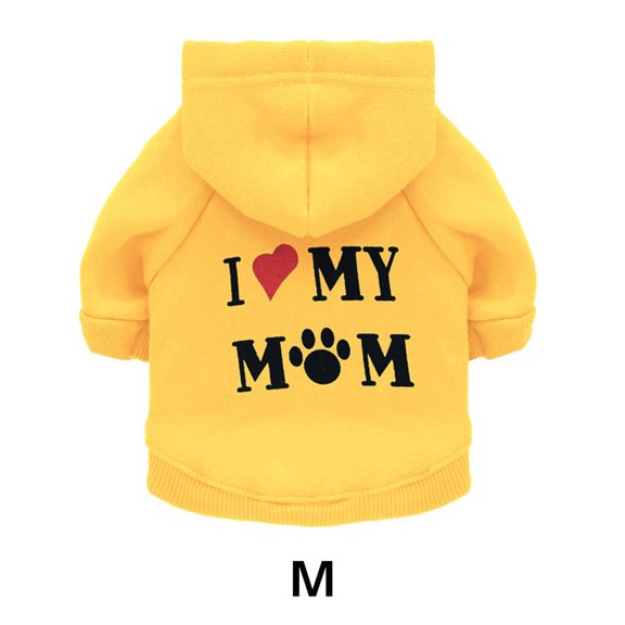 GASTROPOD Dog Clothes,Autumn Winter Wear Dog Jacket,Perfect Fit Dog Accessories,Yellow,M