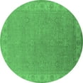 thumbnail image 1 of Ahgly Company Indoor Round Oriental Emerald Green Industrial Area Rugs, 8' Round, 1 of 4