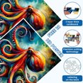 thumbnail image 2 of 1000-Piece Adult Wood Jigsaw Puzzle, Vibrant Rainbow Octopus Abstract Watercolor Art Puzzle, Colorful Ocean Creature, High-Difficulty, Stress-Relieving, Home Wall Decor, Eco-Friendly, 29.5x19.7in, 2 of 7