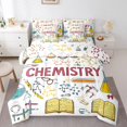 thumbnail image 1 of Chemistry Bed in a Bag King Size Comforter Set 7 Pieces,Science Educational Bedding Sets Chemical Equation Sheet Set with Comforter,Test Tube Microscope Chemical Equipment Bed Set, 1 of 5