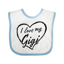Inktastic I Love My Gigi in Black Chalk Heart Boys or Girls Baby Bib