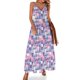 thumbnail image 1 of Alfombra - Vestido sin mangas rosa y azul Vestido de lujo Vestido de fiesta Vestido de cumpleaños para mujer Lujo Ropa de mujer, 1 of 7