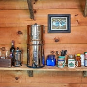 Big Berkey® Gravity-Fed Water Filter with 2 Black Berkey® Purification Elements and Rubberized Non-Skid Feet Wire Stand Accessory