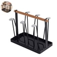 thumbnail image 3 of Portavasos De Drenaje Hogar Antideslizante Portavasos De Agua Portátil Durable Bandeja Integrada Portavasos Extraíble Sala De Estar Cocina Almacenamiento De Tazas Moda Con Manija Elegante Para Taza Speravity HA025829-01, 3 of 7