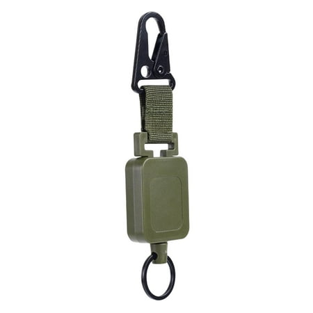 Retractable Badge Holder Fly Fishing Zinger Backpack Hook Heavy Duty Accessories Retractor Tool Key Chain Reel Clip for Outdoor Fishing