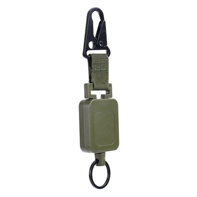 Soporte de insignia retráctil Sharpla para pesca con mosca con cable de 23 pulgadas