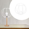 thumbnail image 3 of 1Pcs Lampshade Frame Iron Rust Resistance Durable Workmanship Family Restaurant 11.8X7.9X3.9in, 3 of 9