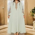 thumbnail image 2 of Elegant Women's Embroidered Pullover Dress Robe Long Sleeve Abaya for Daily Wear, 2 of 8