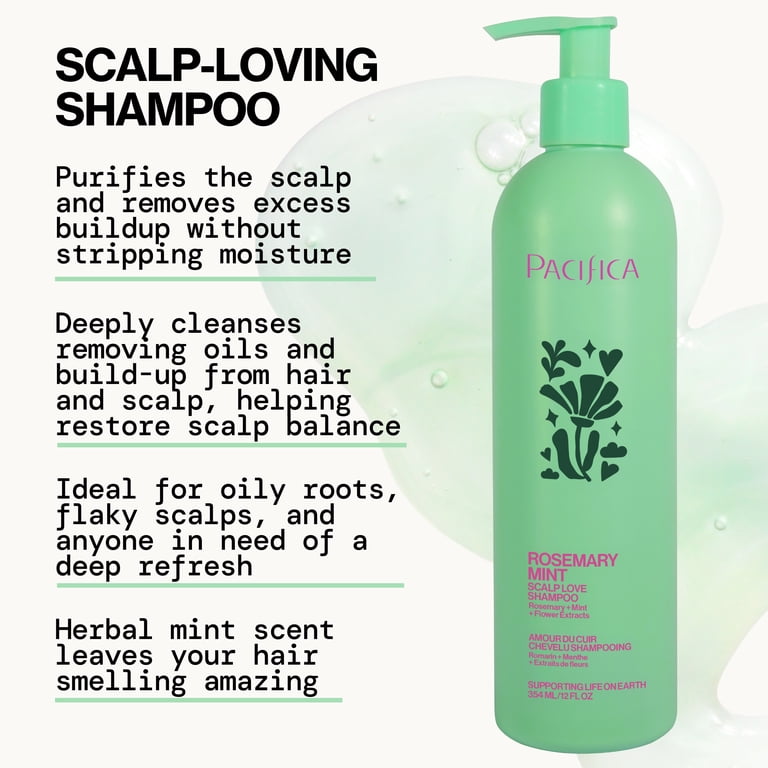 Pacifica Rosemary Mint Scalp Detox Shampoo, 12 fl oz photo 3