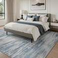 thumbnail image 6 of SIXHOME 8'x10' Area Rugs for Living Room Washable Rugs Modern Abstract Colorful Carpet Rugs for Bedroom Dinning Room Office Contemporary Home Decor Velvet Silk Rug Blue, 6 of 8