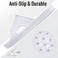 thumbnail image 5 of Comwarm Shower Shoes for Women Men, Quick Drying Lightweight Non Slip Pool Slides Slippers with Drain Holes, White, 5 of 6