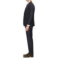 thumbnail image 3 of Mens Flat Front Pant 2-piece Blue Gray Birdseye Cotton, 3 of 4