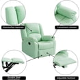 thumbnail image 3 of Fairyland PU Leather Ergonomic Recliner, Adjustable Seat Back and Footrest, Quick Installation, Mint, 3 of 6