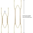 thumbnail image 3 of 12 Pieces Plate Hangers for Wall Stainless Steel Wire Invisible Heavy Duty Plate Hangers Display Holders with 12 Pieces Hooks for Wall Decorative(6 Inch,Gold) Gold 6 Inch, 3 of 7
