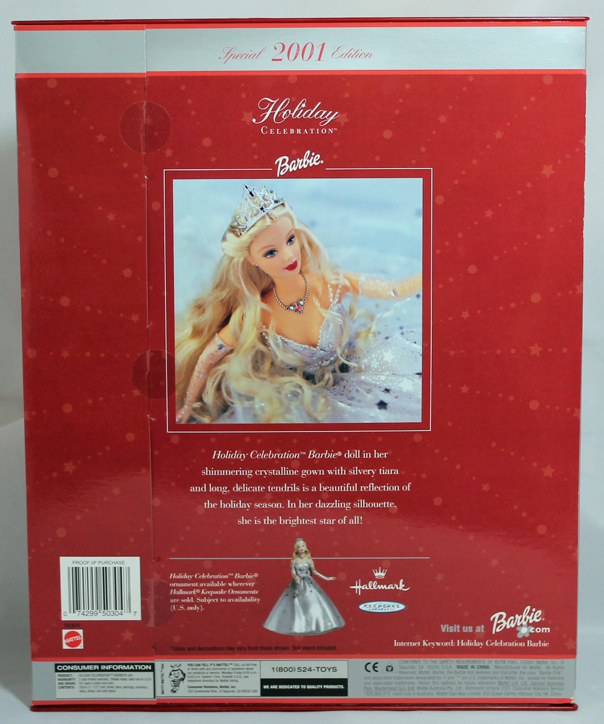 Barbie, Holiday Celebration Doll, 50304, Special Edition - Walmart.com