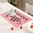 thumbnail image 5 of DefiDgd Valentine's Day Placemats,Love Heart Rose Flower Linen Place Mat,Reusable Heat-Resistant Washable Table Mat for Wedding Valentine's Day Party Kitchen Dining Home Decor(S), 5 of 5