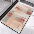 thumbnail image 4 of Elevate Your Space with 20x32 inch Bathroom Rug from Rockwood Collection: Slate-Colored, Modern Geometric Patchwork Design - Ideal for Bathroom, Bedroom, Office, Living Room, Entryway, Hardwood Floors, 4 of 5