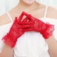 thumbnail image 4 of Guantes de verano negros de encaje cortos para montar a caballo con protección solar, guantes de boda para novia, 4 of 6
