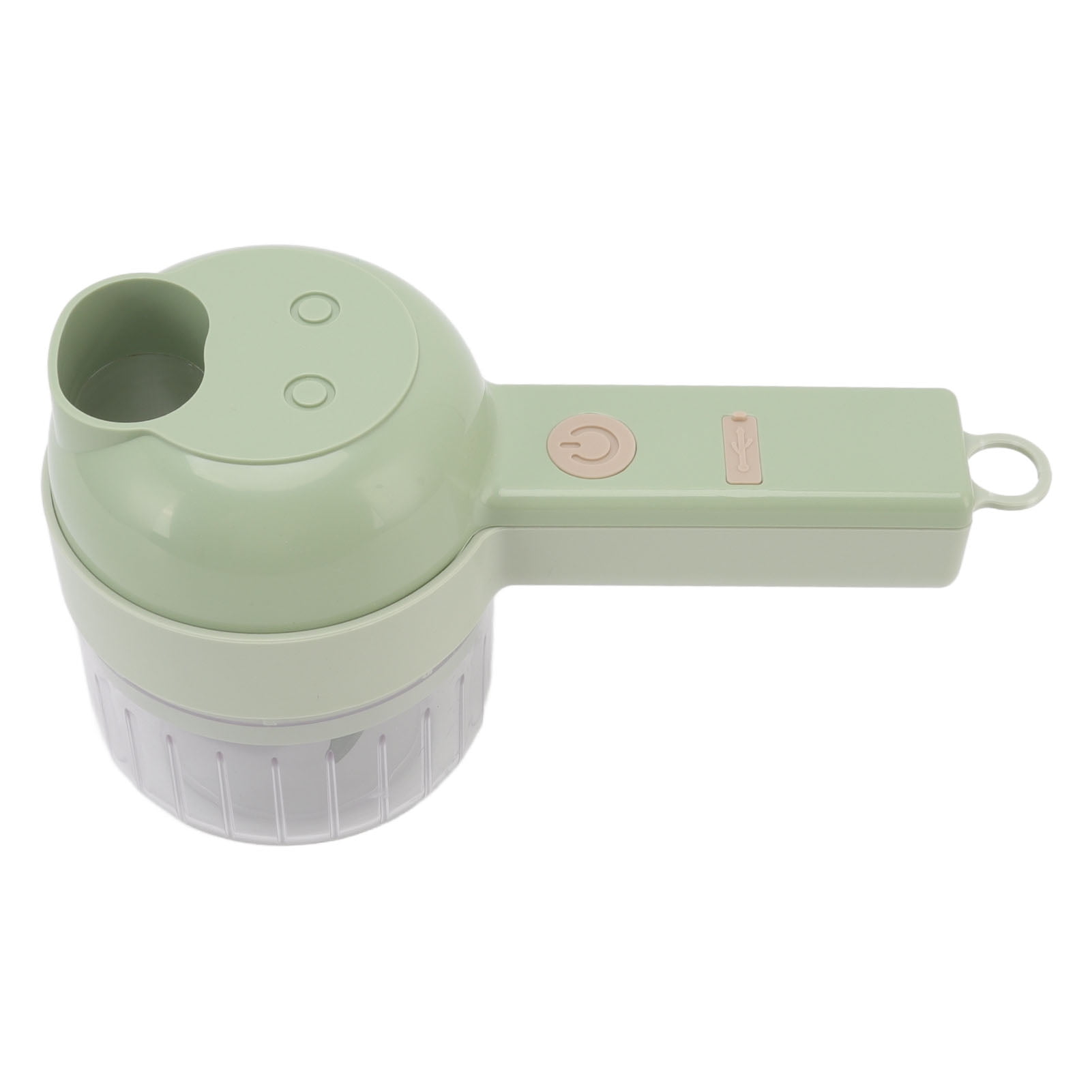 M Buder 4 in 1 Electric Vegetable Cutter, Handheld Wireless Food Processor and Mini Garlic Chopper (200ml / 6.76 oz), USB Rechargeable Onion Slicer with Cleaning Brush for Kitchen