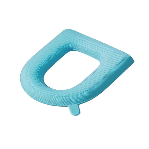 Blue Blue Eva Toilet Seat Cushion For All Toilet Shapes Soft Comfortable Water Resistant Easy Wipe