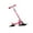 Rose Red, variant on Almencla Kids Snow Scooter Portable Conversion Adjustable Height Ski Skate Board Sled Black
