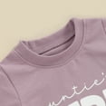 thumbnail image 6 of Bagilaanoe 2pcs Toddler Baby Girl Shorts Set Short Sleeve Letter Print T Shirt Tops + Shorts 6M 12M 18M 24M 3T Kids Casual Summer Clothes, 6 of 8