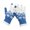 Blue, variant on Winter Fingerless Gloves for Women Men Snowflake Pattern Fingerless Design with Ribbed Cuffs for Phone Use Commuting and Comfortable Seasonal Layering Women's Gloves