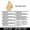 thumbnail image 2 of Cute and Fluffy Poodle Dog Wood Mini Charms Shapes DIY Craft Jewelry - With Hole - 18mm (17pcs), 2 of 7