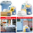 thumbnail image 2 of 30-33 Gallon Clear Trash Bags Heavy Duty Large Plastic Bags, Great for Recycling 30 Gallon - 32 Gallon - 35 Gallon. Clear Large Trash Bags, 2 of 5