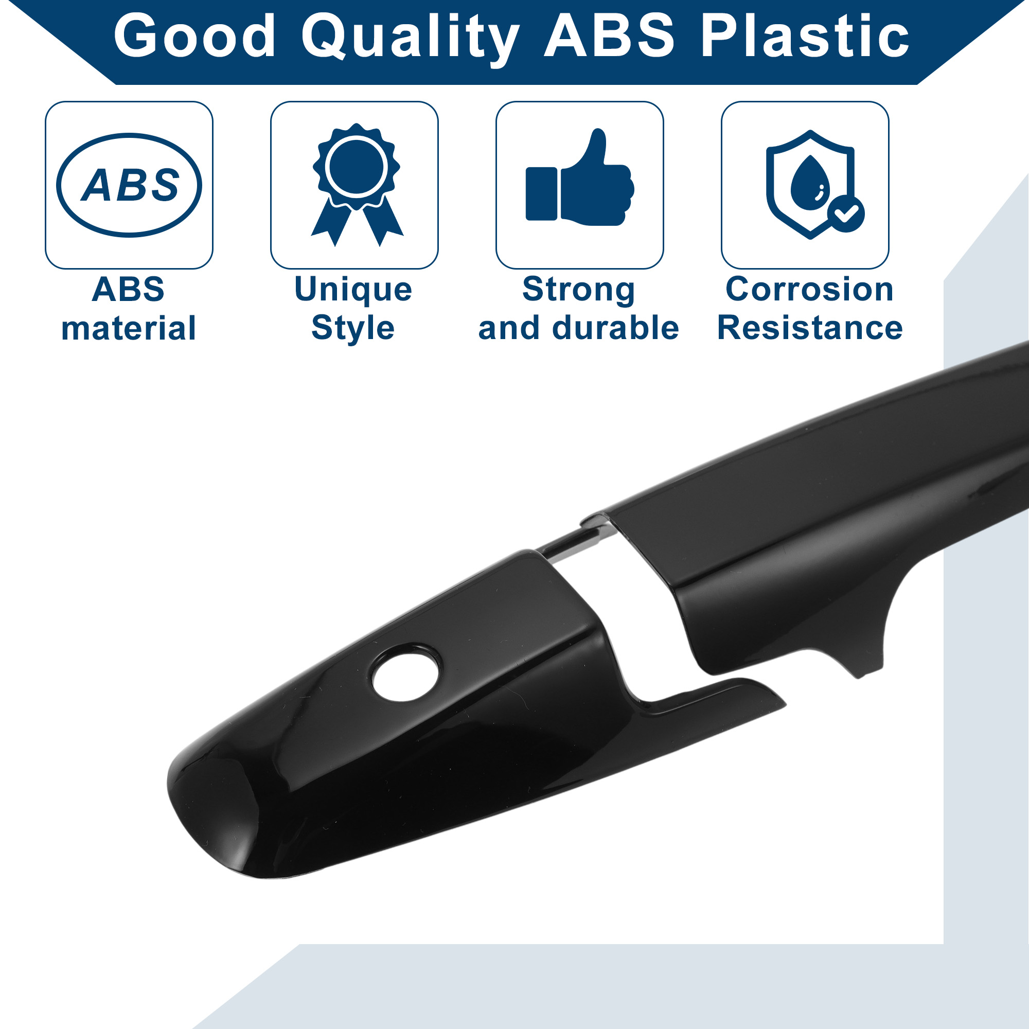 Unique Bargains ABS Automotive Door Handle Cover Black for Honda Civic 2006-2011