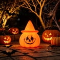 thumbnail image 6 of KOYPTL Light Up Pumpkin Lantern Halloween Decoration,Pre-Lit LED Small Indoor Outdoor Ornaments,Battery Operated Tabletop Jack O Glowing Night Lamp for Garden,Patio,Front Door Holiday Halloween Decor, 6 of 7