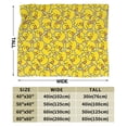 thumbnail image 3 of Wijzvio Yellow Duck Throw Blanket Soft Fuzzy Fleece Blanket For Couch Bed Living Room Decoration 80"X60", 3 of 9