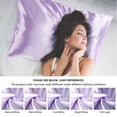 Bedsure Satin Pillowcase 2 Pack King 20x36 with Envelope Closure for