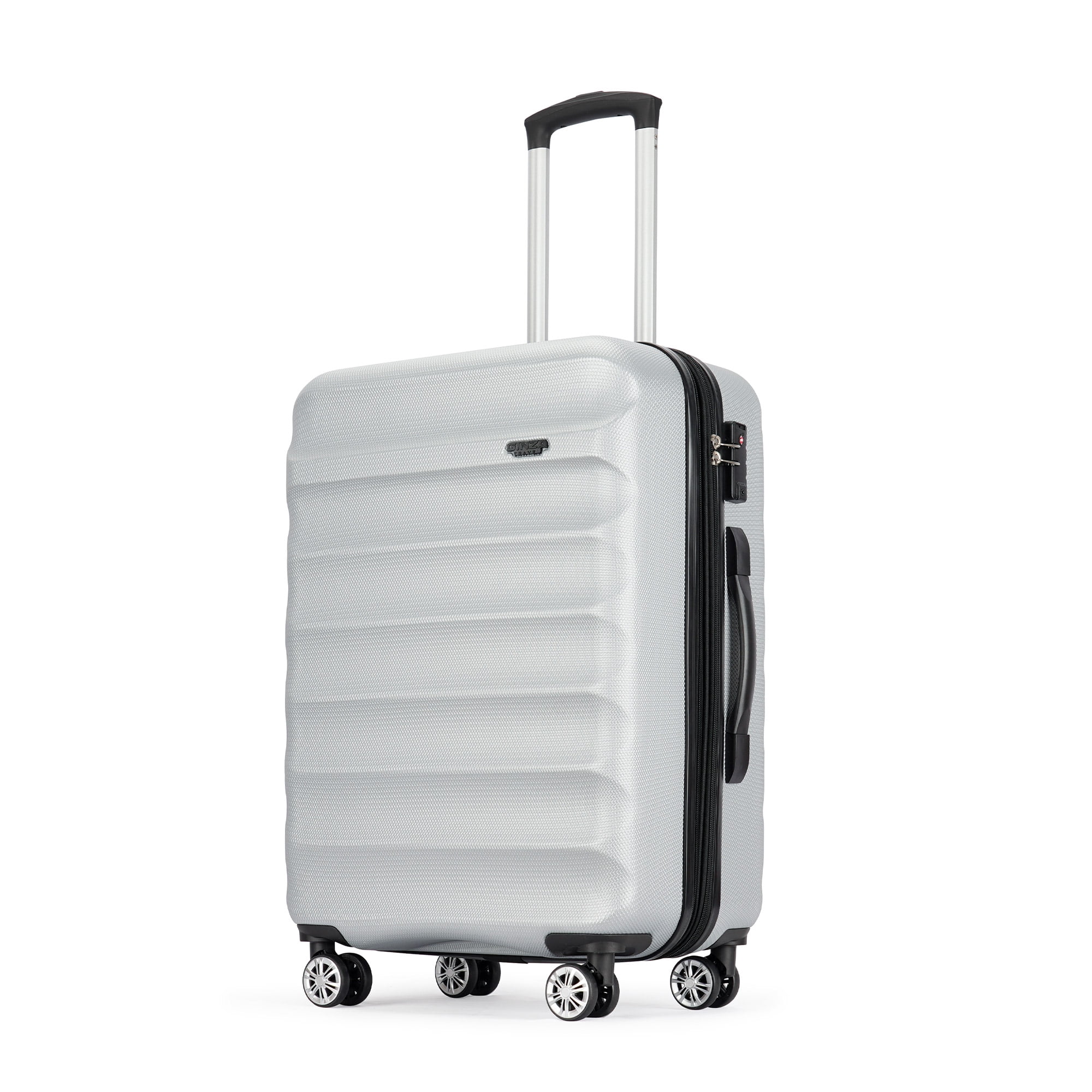 Ginza Travel 28 inch Hardside Spinner Checked Luggage for Trips Business,Lightweight Suitcase