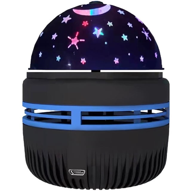 Proyector de estrellas Luz nocturna Lámpara de bola mágica de cristal Carga USB Mini lámpara de proyección Galaxy Lámpara LED de cielo estrellado multifuncional Dormitorio de niños creativo Noche para