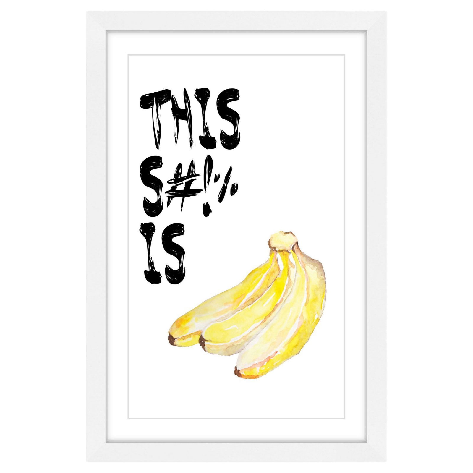 Marmont Hill "Bananas" by Diana Alcala Framed Painting Print