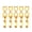Gold, variant on Jesscasday 5Pcs Bracelet Extender Fold Over Clasp Simple Extension Clasp for Jewelry Making