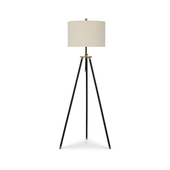 Signature Design by Ashley Cashner Floor Lamp, Black & Gold Finish