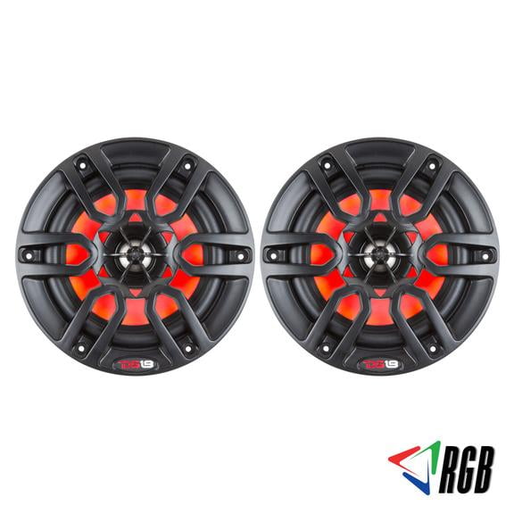 Photo 1 of HYDRO 8 2-WAY MARINE SPEAKERS WITH INTEGRATED RGB LED LIGHTS 375 WATTS MATTE BLACK (PAIR)